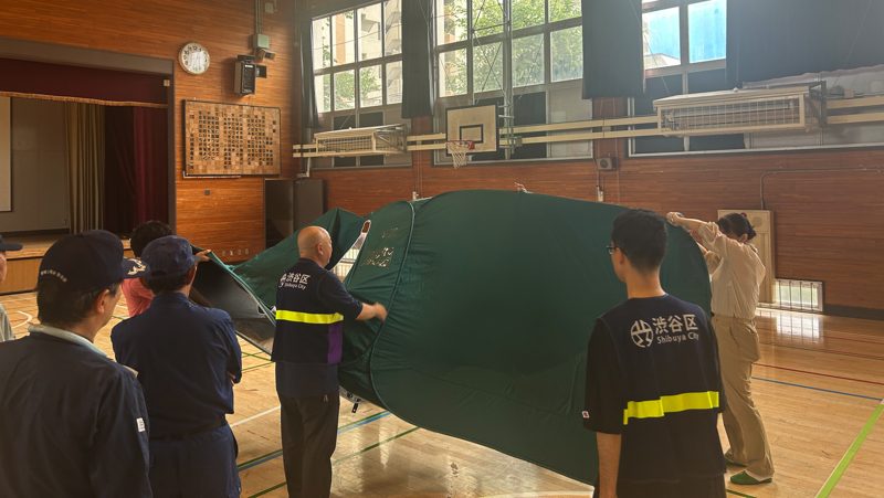 笹塚小学校で避難所運営訓練が実施されました！